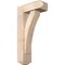 Ekena Millwork Thorton Craftsman Smooth Bracket w/ Offset Brace, Douglas Fir, 5 1/2"W x 14"D x 26"H BKT0604X14X26THR04SDF - alternate 1